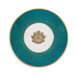 Acanthus Teal Coffee Cup And Saucer