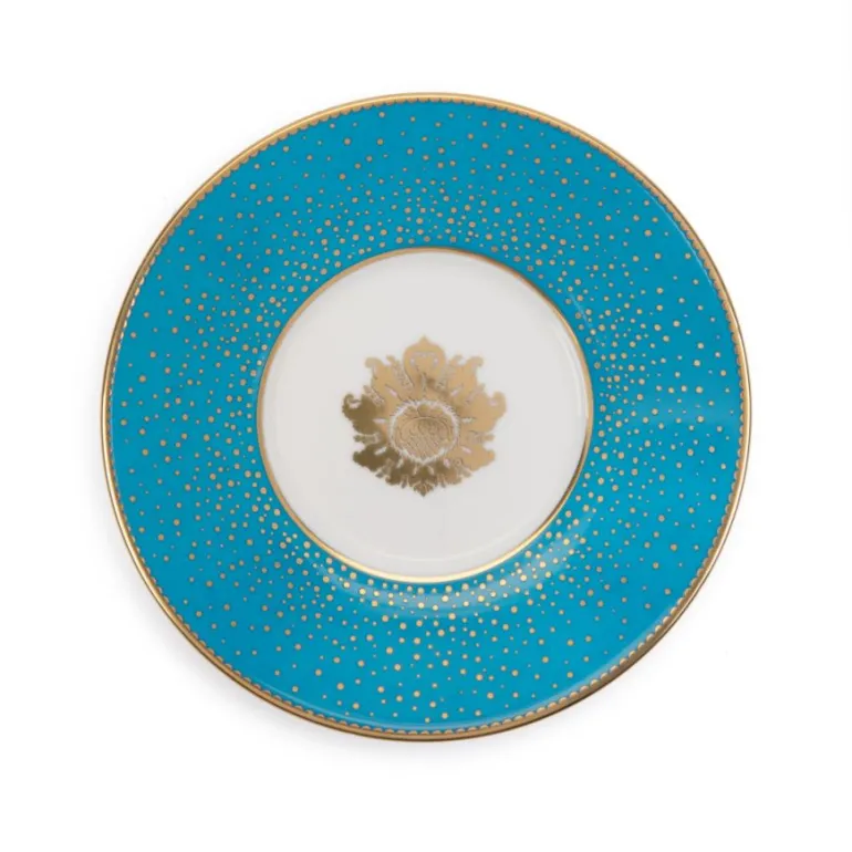 Acanthus Turquoise Coffee Cup And Saucer