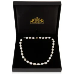 Baroque Pearl And Gold Bead Necklace