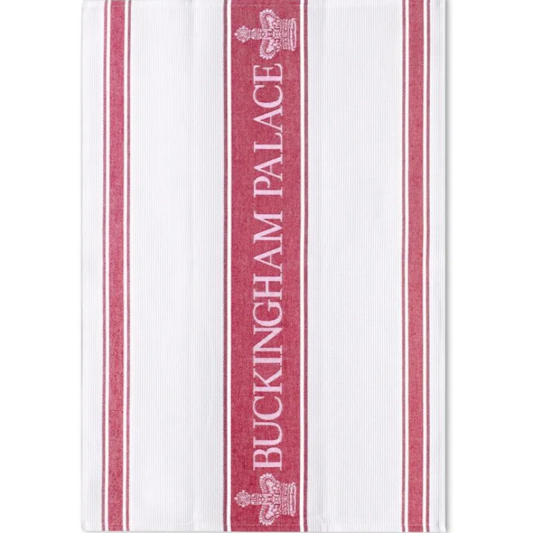 Buckingham Palace Red Waffle Tea Towel