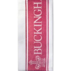 Buckingham Palace Red Waffle Tea Towel
