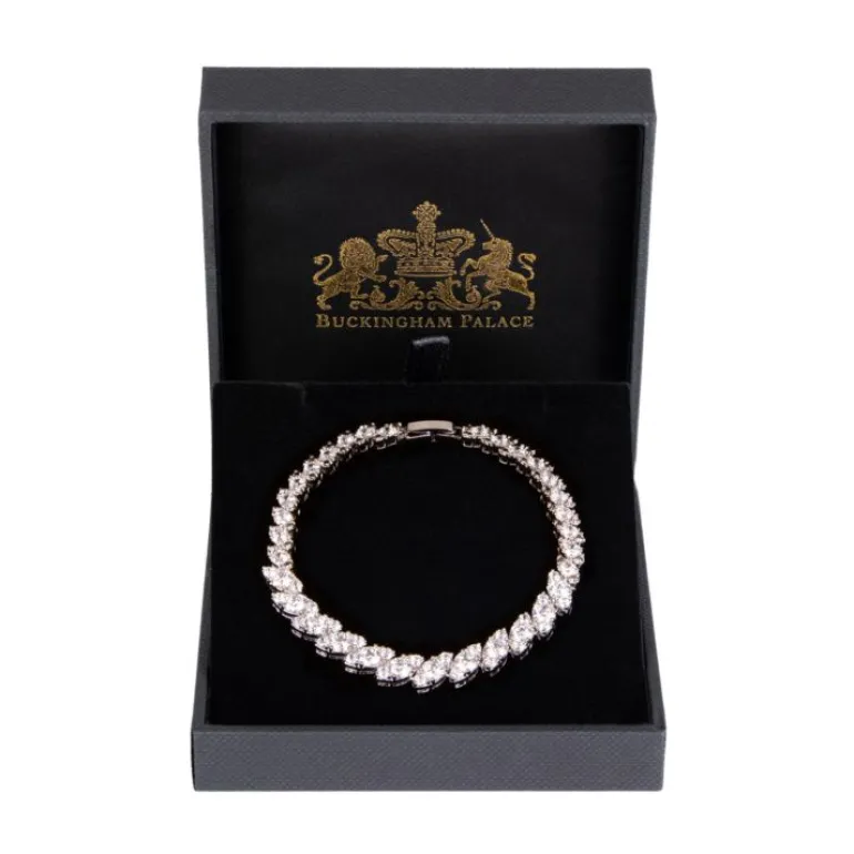 Buckingham Palace Slim Oval Crystal Bracelet