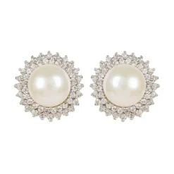 Centred Pearl Earrings