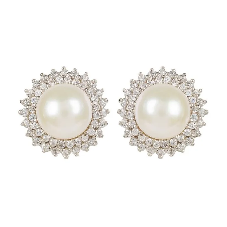 Centred Pearl Earrings