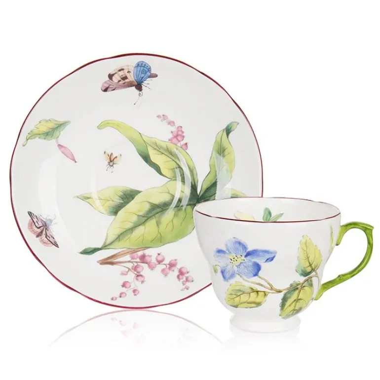 Chelsea Porcelain Teacup & Saucer