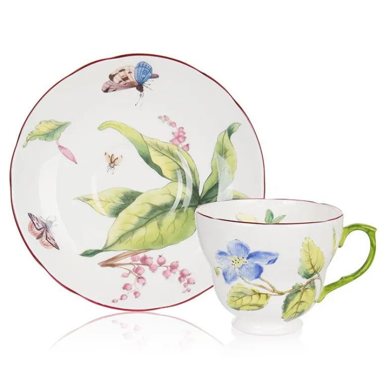 Chelsea Porcelain Teacup & Saucer