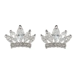 Crystal Crown Earrings