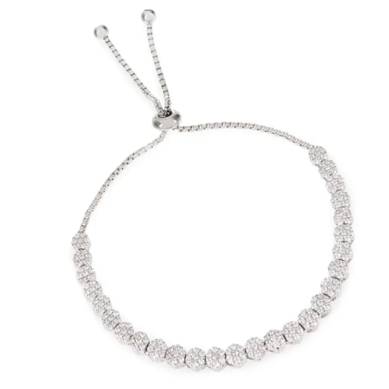 Crystal Flower Friendship Bracelet