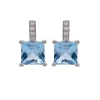 Crystal Square Drop Earrings