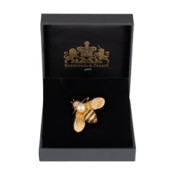 Gold Bee Brooch
