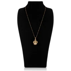 Gold Crown Necklace