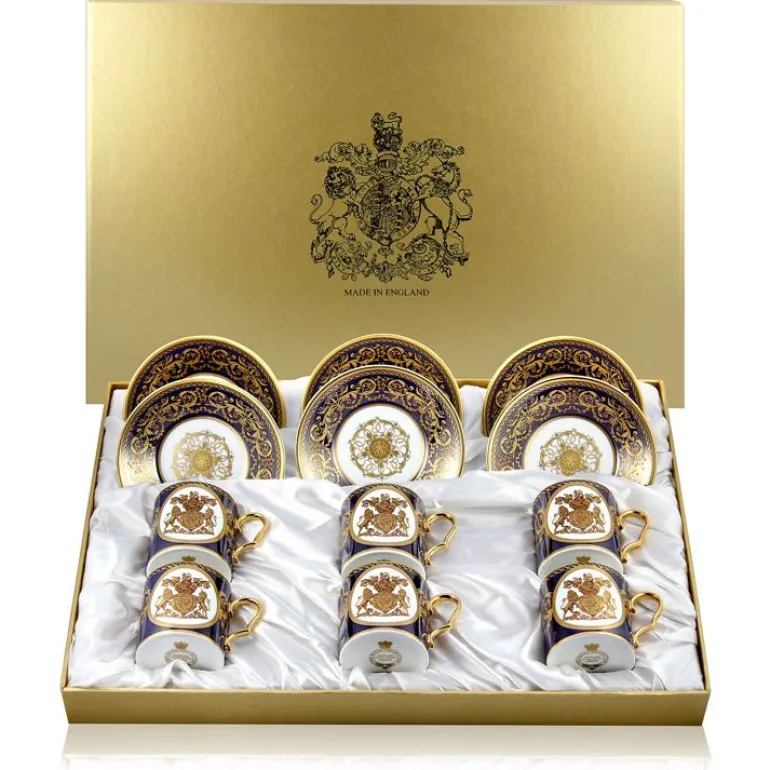 Lustre Cobalt Coffee Cup And Saucer Set