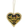 Palace Of Holyroodhouse Tartan Heart Decoration