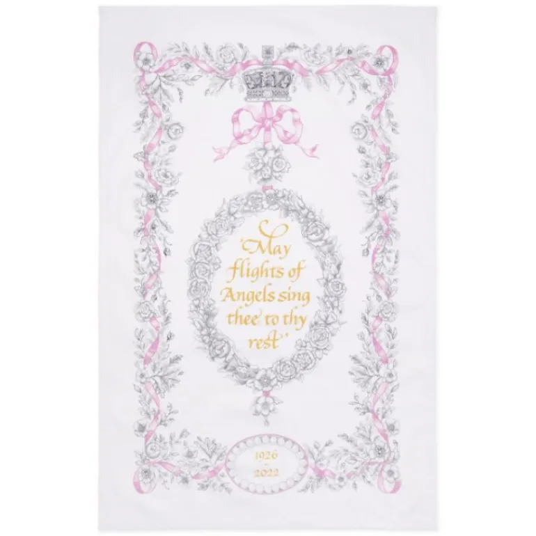 Queen Elizabeth Ii Commemorative Tea Towel