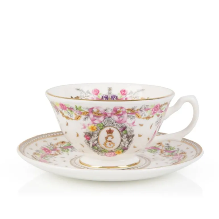 Queen Elizabeth Ii Commemorative Teacup And Saucer