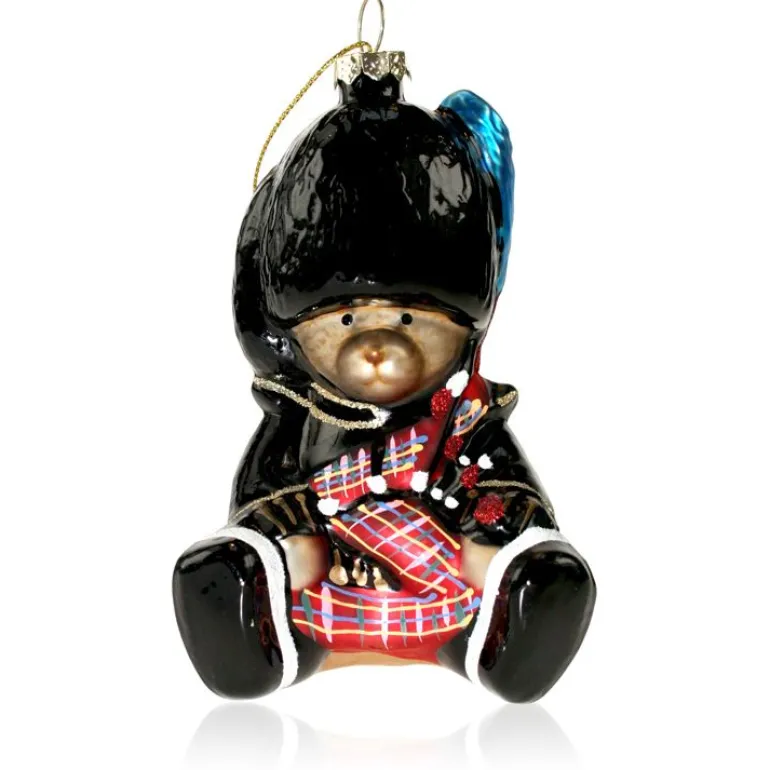 Scottish Piper Glass Ornament