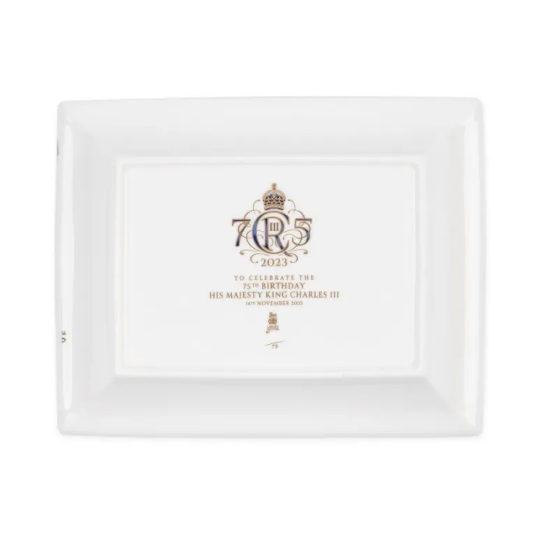 The King'S 75Th Birthday Limited Edition Red Tray