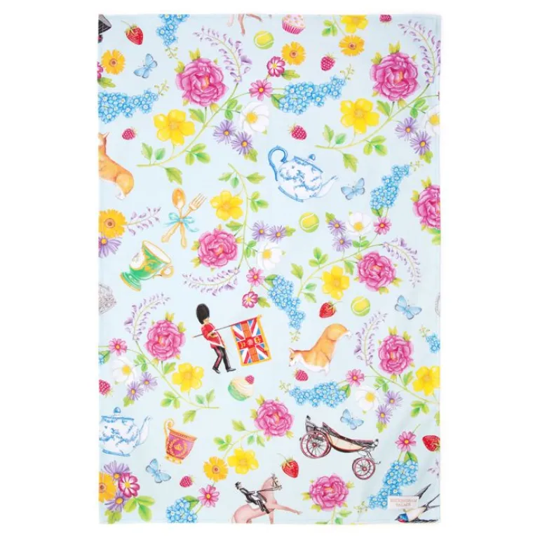 The Summertime Blue Tea Towel