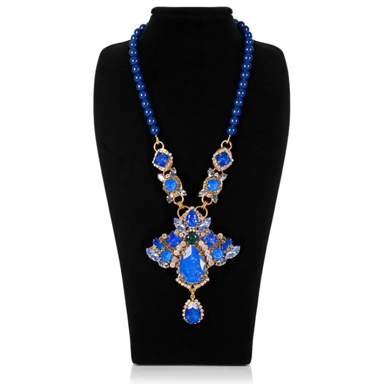 Vicki Sarge Large Blue Necklace