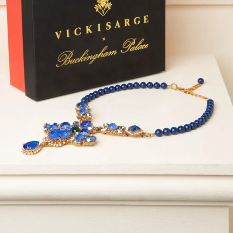 Vicki Sarge Large Blue Necklace