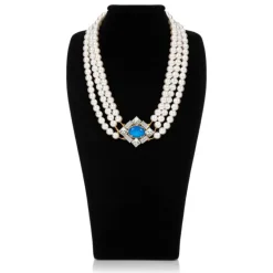 Vicki Sarge Triple Strand Pearl Necklace