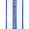 Windsor Castle Blue Waffle Tea Towel