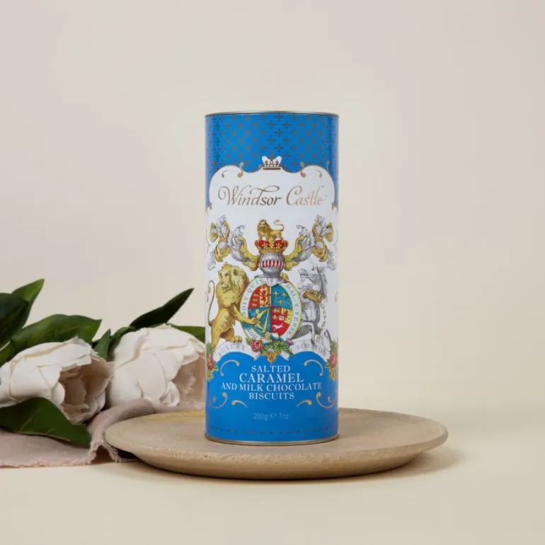 Windsor Castle Salted Caramel And Chocolate Biscuit Tube